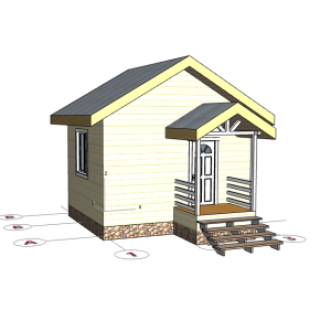 Каркасный дом 4*5м "Черника"