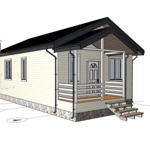 Проект каркасного дома 6*9м "Практик"