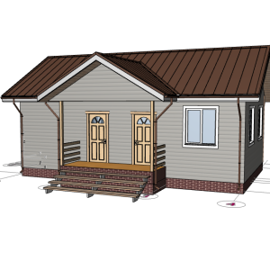 Проект каркасного дома/дачи 10*7,5м "Горки-2"