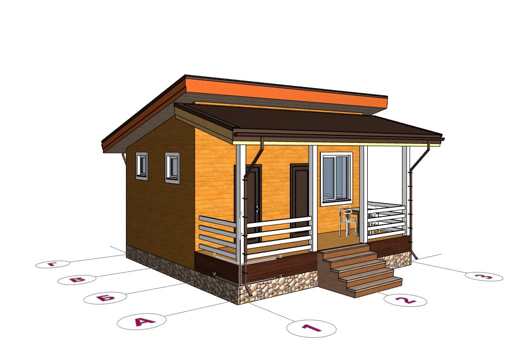 Баня 6м*6м "Рябинка"