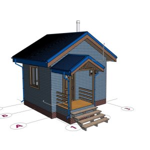 Баня 4м на 5м - "Смородина"