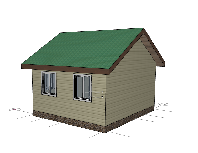 Каркасный дом 6*7м "Клюква" - 1 этаж — изображение 3