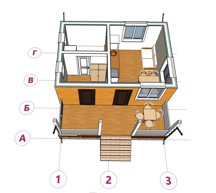 Баня 6м*6м "Рябинка" — изображение 10