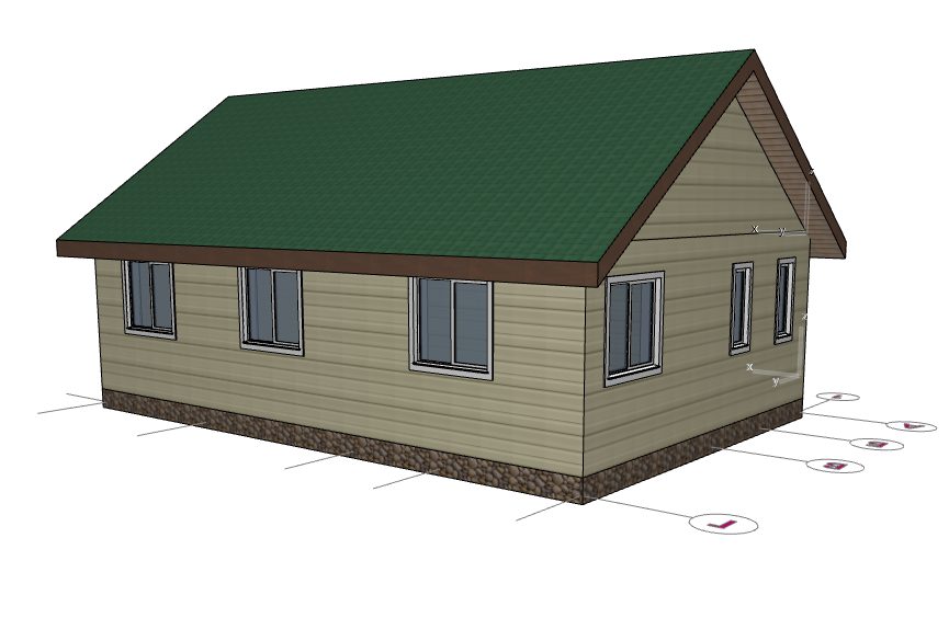 Каркасный дом 8*12 м. "Талса" 1 этаж — изображение 3